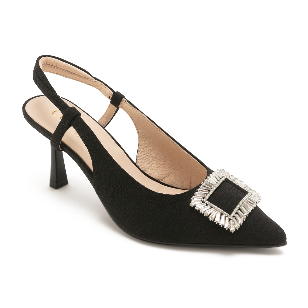 氣質大方迷人鑽飾高跟涼鞋ILLIAS - 黑色, 5 季別|PO.ES-26SS|👠👜雙週新品 | 週四上新|🟢26 FEB.|pineapple outfitter|HEELS 跟鞋|SLINGBACKS 裸跟鞋|品牌|Pineapple Outfitter|款式 STYLE|跟鞋 Heels|裸跟鞋 Slingbacks|跟高 Heel Height|中跟 5-7 cm