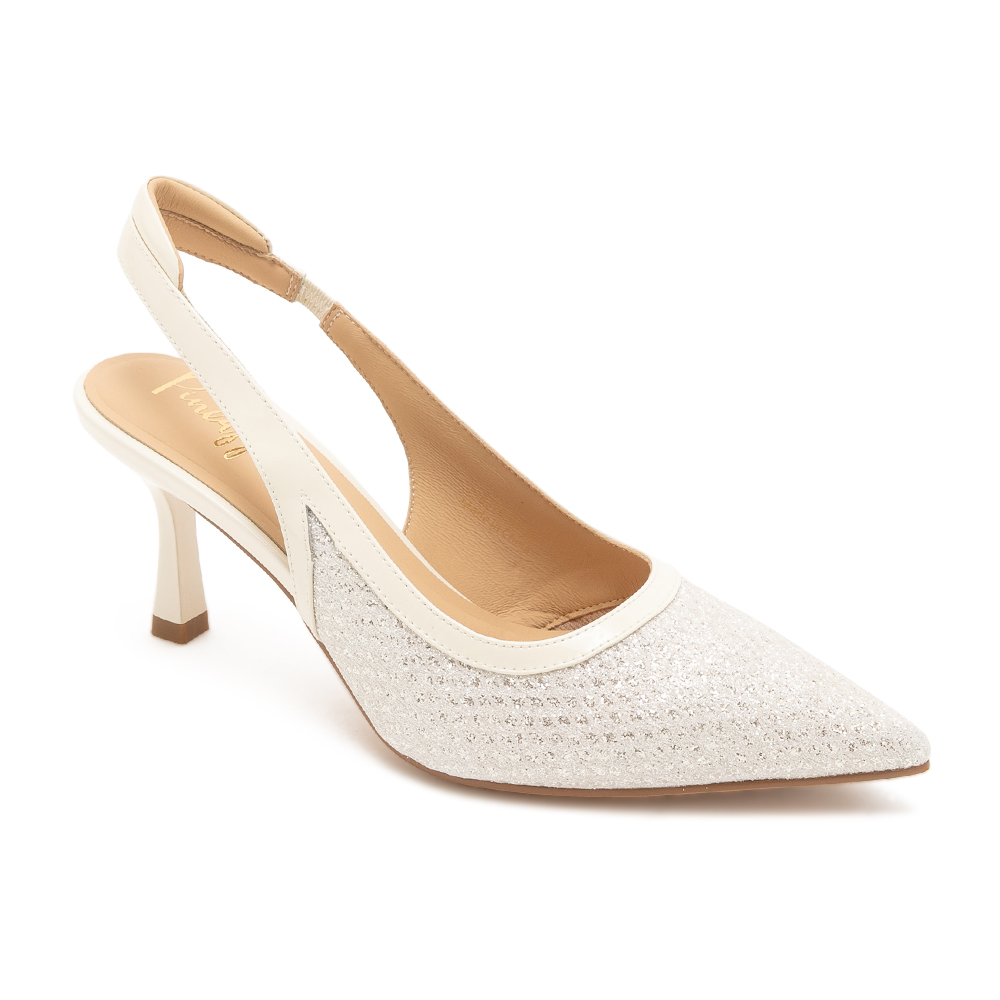 優雅細緻尖頭後簍空高跟鞋IGOR - 白色, 5 🟢12 FEB.|季別|PO.ES-26SS|👠👜雙週新品 | 週四上新|pineapple outfitter|SLINGBACKS 裸跟鞋|品牌|Pineapple Outfitter|款式 STYLE|裸跟鞋 Slingbacks|跟高 Heel Height|中跟 5-7 cm