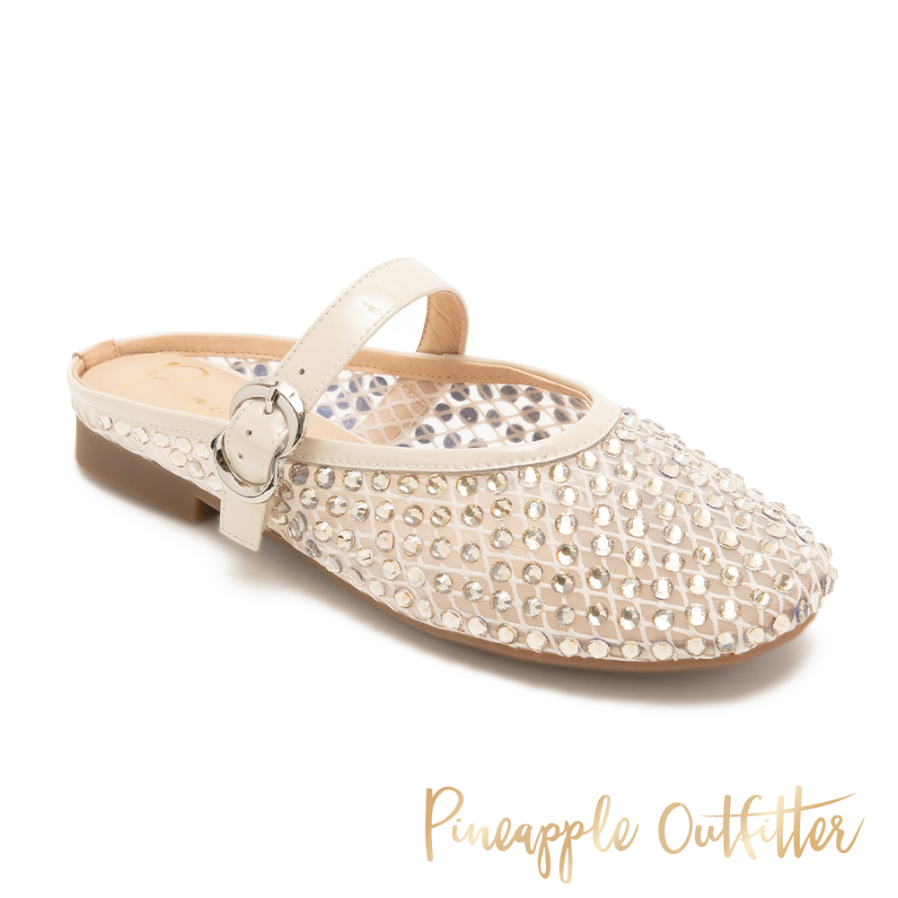 時髦滿鑽繫帶穆勒鞋RAPHA - 白色, 7 🟡29 JAN.|季別|PO.ES-26SS|👠👜雙週新品 | 週四上新|pineapple outfitter|MULES 穆勒鞋|優惠活動 Promotion|🤍質感延續🩵滿2000現折214|品牌|Pineapple Outfitter|款式 STYLE|穆勒鞋 Mules|跟高 Heel Height|平底 0-2 cm