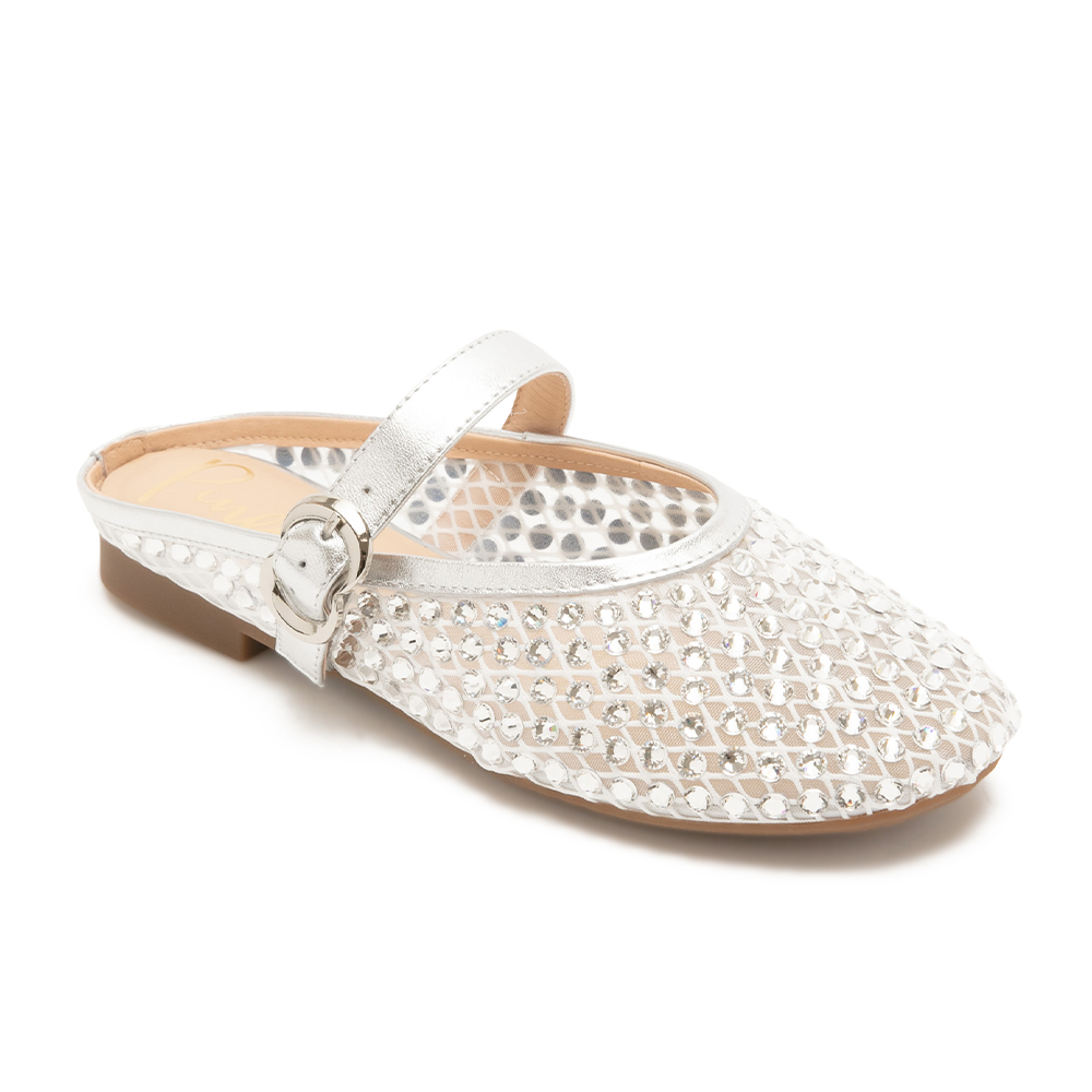 時髦滿鑽繫帶穆勒鞋RAPHA - 銀色, 7 🟡29 JAN.|季別|PO.ES-26SS|👠👜雙週新品 | 週四上新|pineapple outfitter|MULES 穆勒鞋|優惠活動 Promotion|🤍質感延續🩵滿2000現折214|品牌|Pineapple Outfitter|款式 STYLE|穆勒鞋 Mules|跟高 Heel Height|平底 0-2 cm