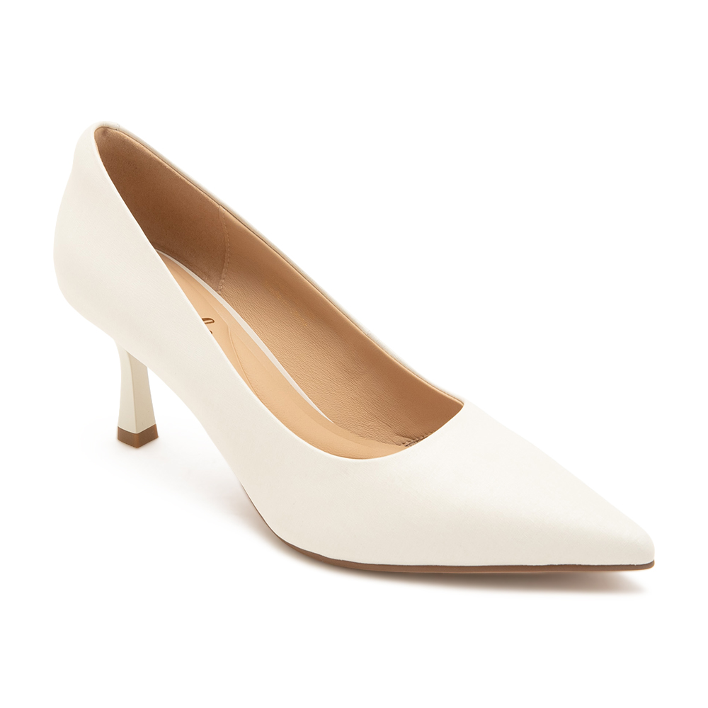 率性俐落真皮尖頭高跟鞋GENCHO - 白色, 5 🟡29 JAN.|季別|PO.ES-26SS|👠👜雙週新品 | 週四上新|pineapple outfitter|HEELS 跟鞋|優惠活動 Promotion|🤍質感延續🩵滿2000現折214|品牌|Pineapple Outfitter|款式 STYLE|跟鞋 Heels|跟高 Heel Height|中跟 5-7 cm