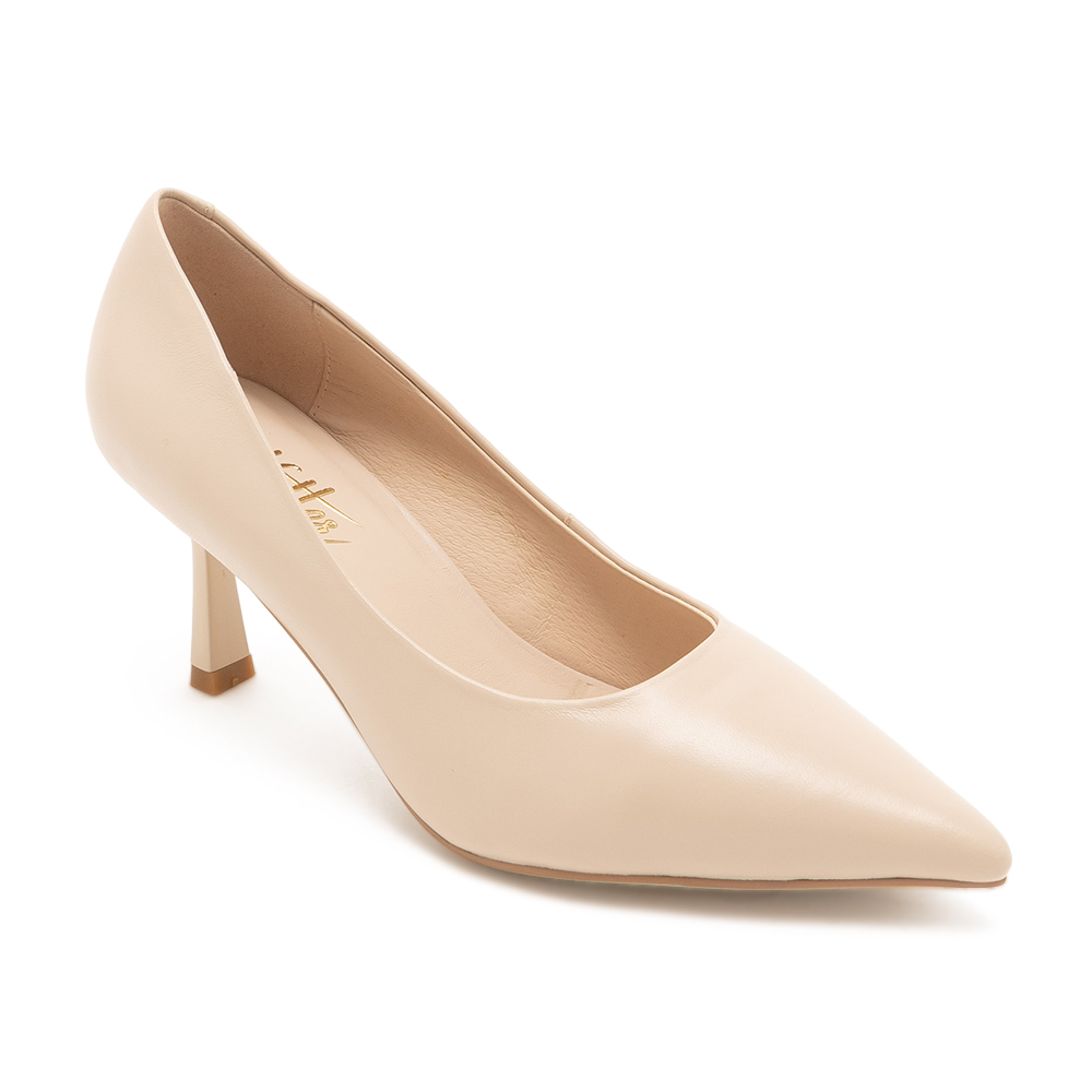 溫婉知性真皮尖頭高跟鞋GOKU - 粉色, 5 季別|PO.ES-26SS|👠👜雙週新品 | 週四上新|🟢26 FEB.|pineapple outfitter|HEELS 跟鞋|品牌|Pineapple Outfitter|款式 STYLE|跟鞋 Heels|跟高 Heel Height|中跟 5-7 cm