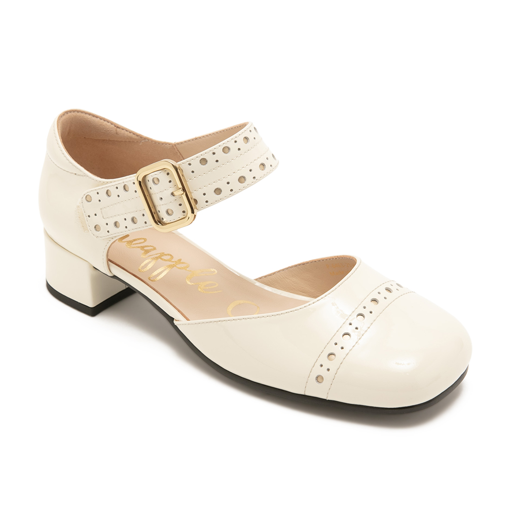 真皮雕花粗跟瑪麗珍鞋GANG 季別|PO.ES-26SS|👠👜雙週新品 | 週四上新|🟢26 FEB.|pineapple outfitter|HEELS 跟鞋|Mary Jane 瑪莉珍鞋|品牌|Pineapple Outfitter|款式 STYLE|瑪莉珍 Mary Jane|跟鞋 Heels|跟高 Heel Height|低跟 3-4 cm