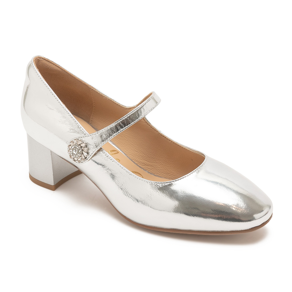 萬年百搭鏡面粗跟瑪麗珍鞋ELROY - 銀色, 5 🟢12 FEB.|季別|PO.ES-26SS|👠👜雙週新品 | 週四上新|pineapple outfitter|Mary Jane 瑪莉珍鞋|品牌|Pineapple Outfitter|款式 STYLE|瑪莉珍 Mary Jane|跟高 Heel Height|平底 0-2 cm