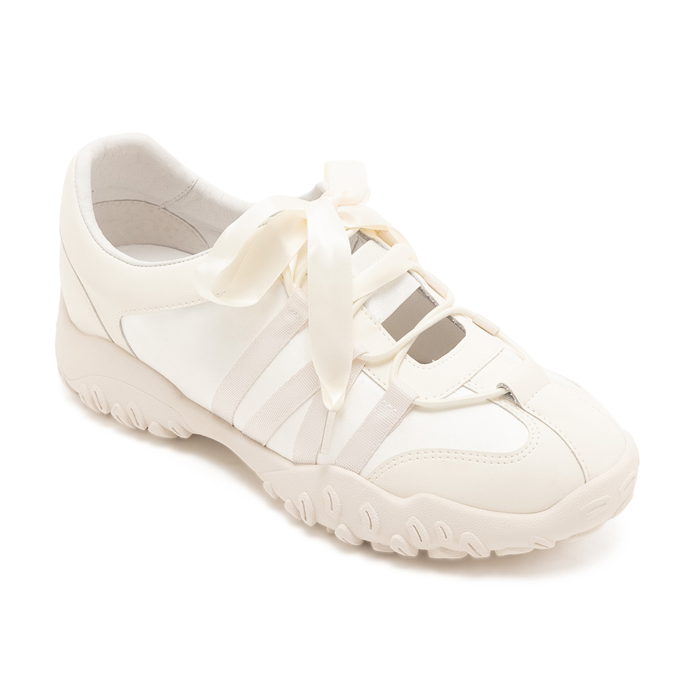 百搭復古增高緞帶德訓鞋KEES - 白色, 5 季別|PO.ES-26SS|👠👜雙週新品 | 週四上新|🟢26 FEB.|pineapple outfitter|SNEAKERS 休閒/老爹鞋|品牌|Pineapple Outfitter|款式 STYLE|運動休閒鞋 Sneakers|跟高 Heel Height|低跟 3-4 cm