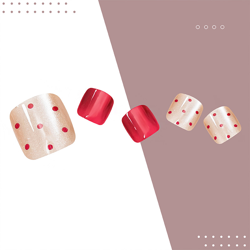 《red dot sweetheart》腳腳美甲 | FN-597