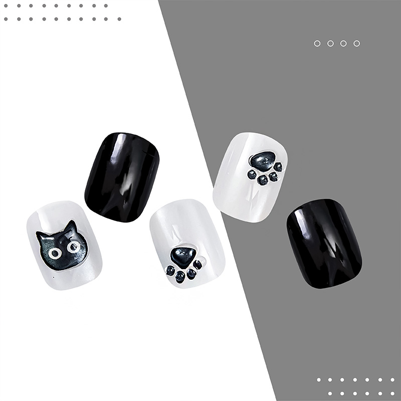 《black cat meow》手手美甲 | HN-627 最新上線|09/05 | September-05|popinana 極速甲 | 全品項|手手美甲 | 依甲型分類|手手美甲 | 方圓形|手手美甲 | 經典方圓|手部美甲 | 穿戴甲 | 全品項|極速甲 | 依長度分類|手手美甲 | 短方圓