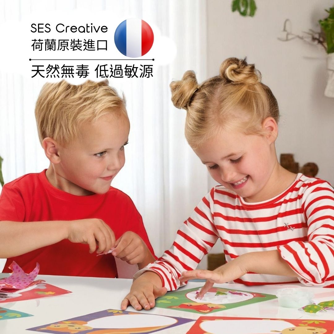 荷蘭SES Creative_玩法簡單好上手，無需剪刀膠水，讓孩子快樂拼貼，家長安心陪玩