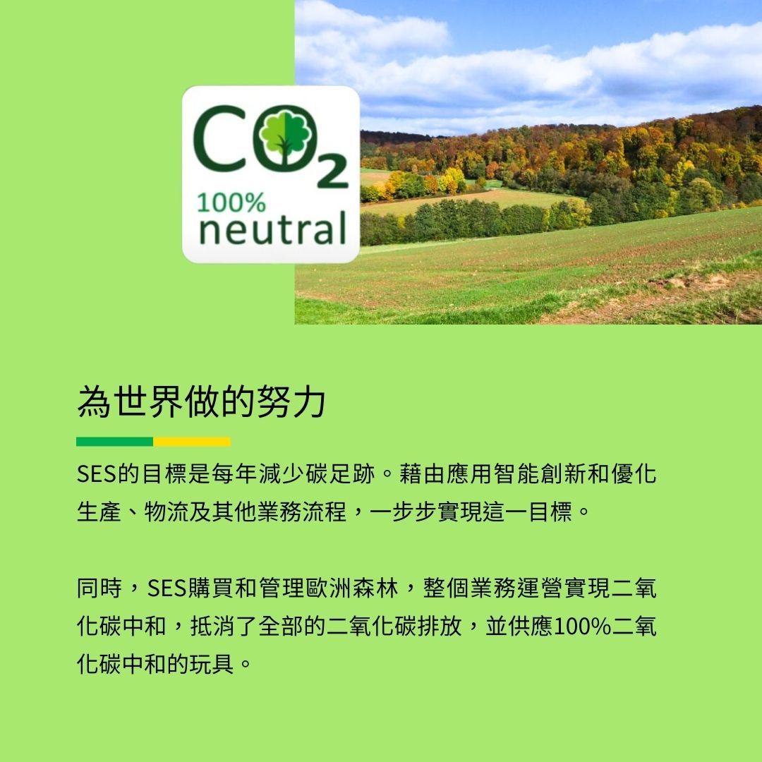 荷蘭SES以創新與造林實現碳中和,致力打造100%環保玩具,是永續發展的歐洲兒童手作品牌代表。