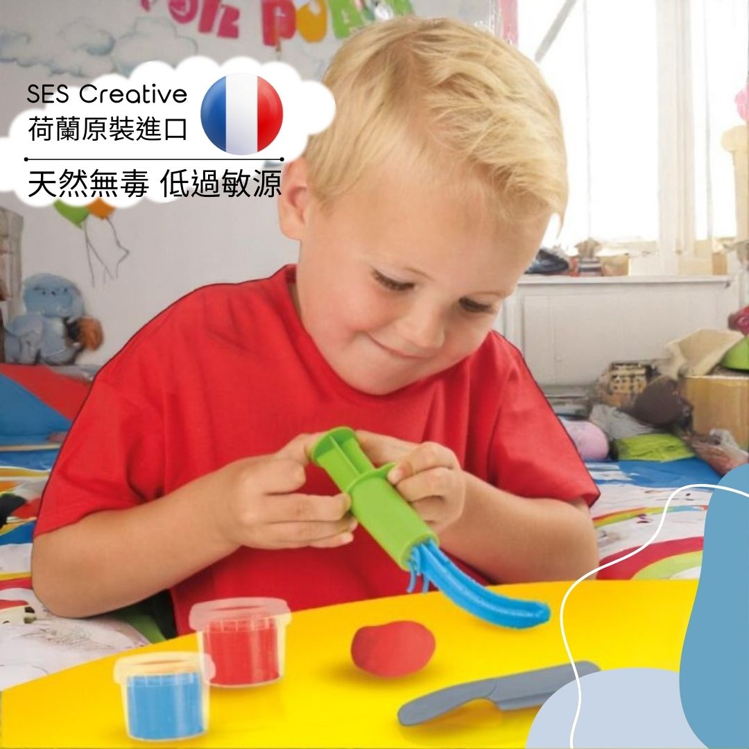荷蘭SES Creative無毒低敏材質,專為兒童設計,安全無刺激,放心創作,守護孩子天馬行空的想像與創造力。