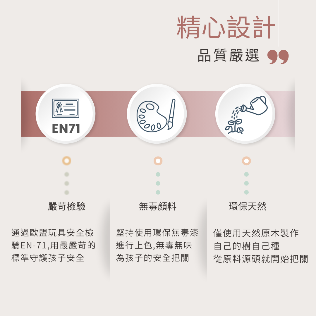 荷蘭品牌woet(原New Classic Toys)_通過歐盟EN71玩具安全認證,保證無毒材質,安全無慮。