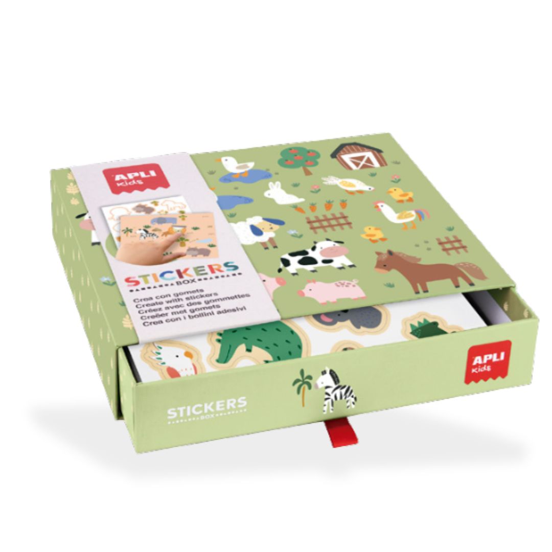 創意貼紙遊戲-動物們的棲息地_西班牙APLI_19431 培養專注力 | APLI Kids 西班牙|學習階段|2-4歲 | 幼兒期|4-6歲 | 學齡前期|品牌總覽