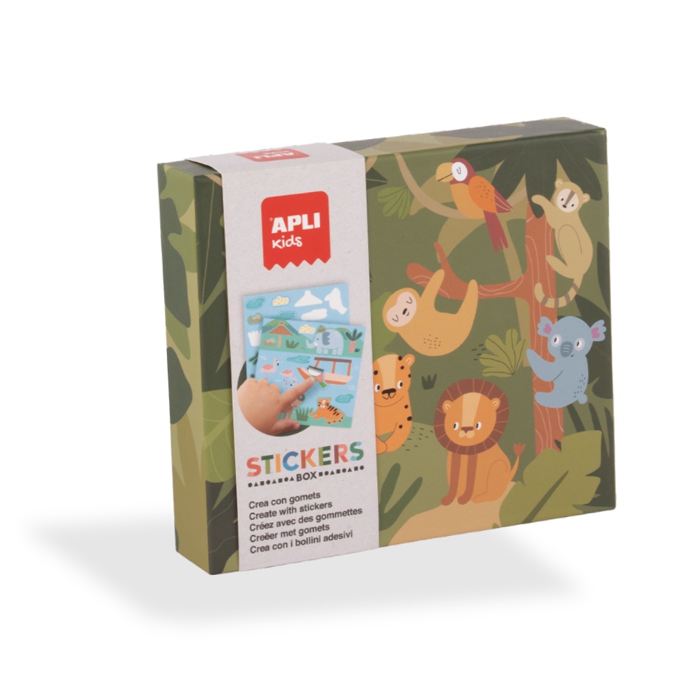 創意貼紙遊戲-動物幾何貼貼樂_西班牙APLI kids_20076 旅遊外出隨身玩-推薦專區🚅|學習階段|2-4歲 | 幼兒期|4-6歲 | 學齡前期|品牌總覽|玩出專注力 | APLI Kids 西班牙|主題創意貼紙
