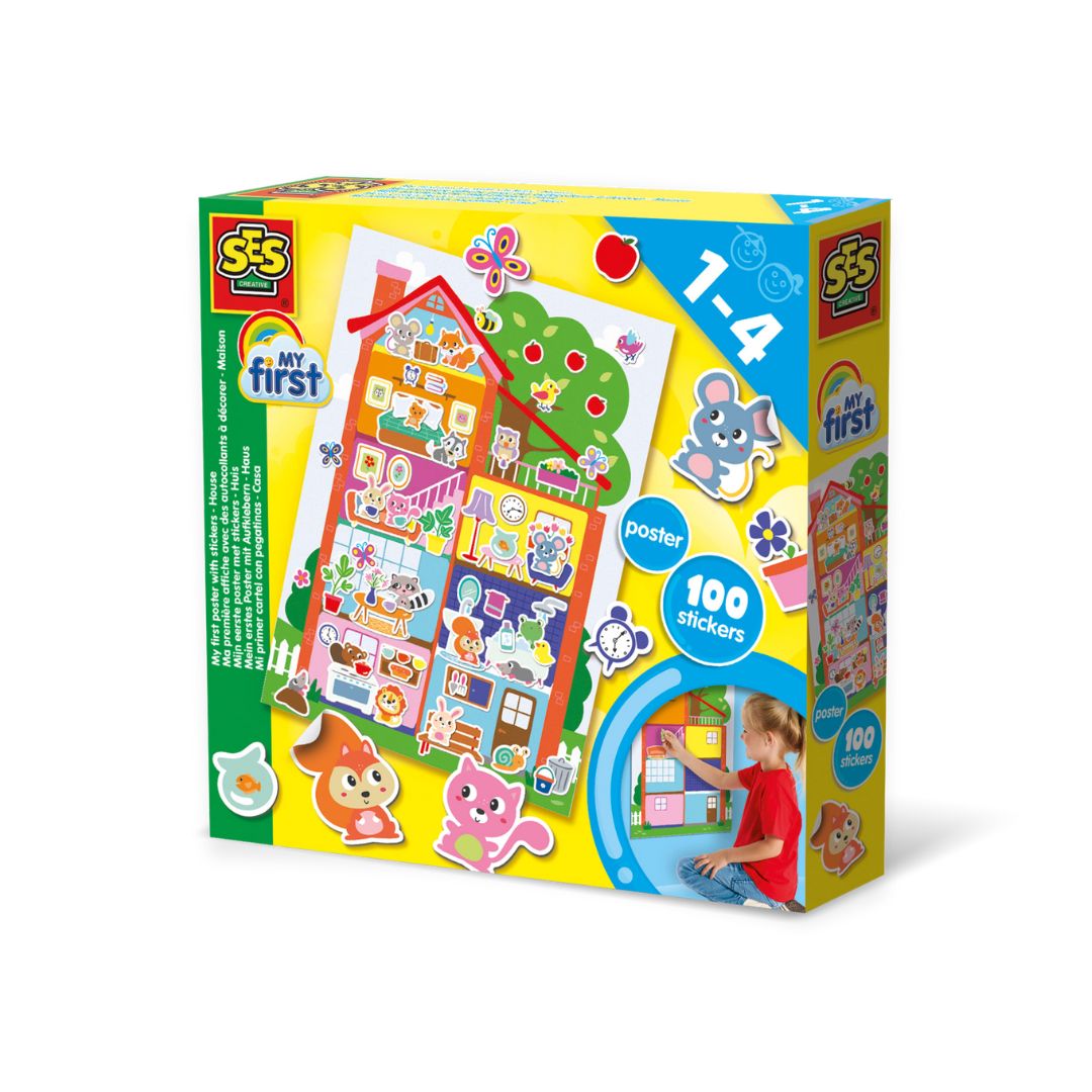 荷蘭 SES 幼兒手作系列 - DIY 創意貼紙故事屋 -14476 